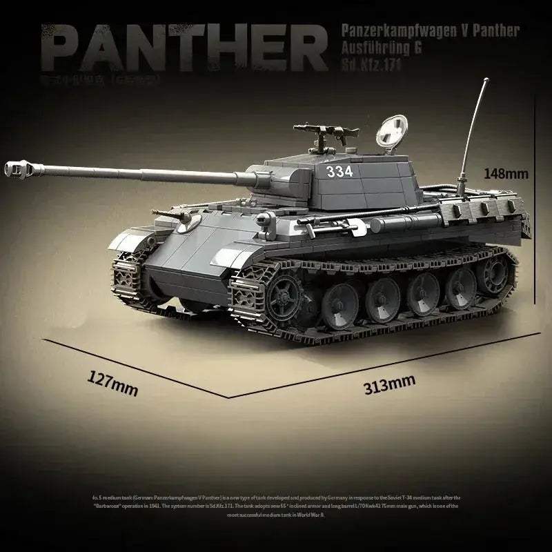 World War II Tank Building Blocks Set For Boys Educational - ToylandEU