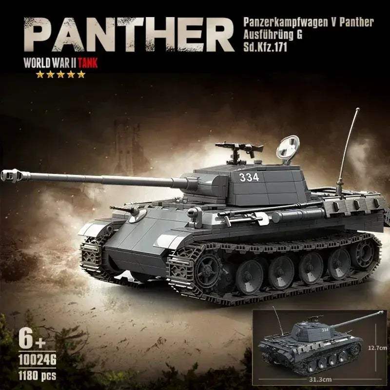 World War II Tank Building Blocks Set For Boys Educational - ToylandEU