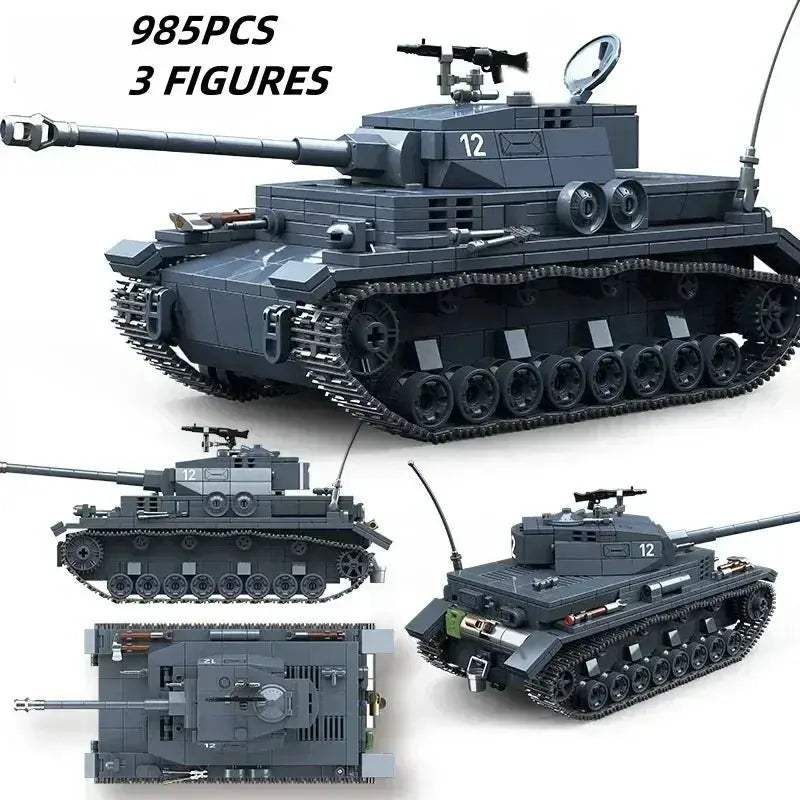 World War II Tank Building Blocks Set For Boys Educational - ToylandEU