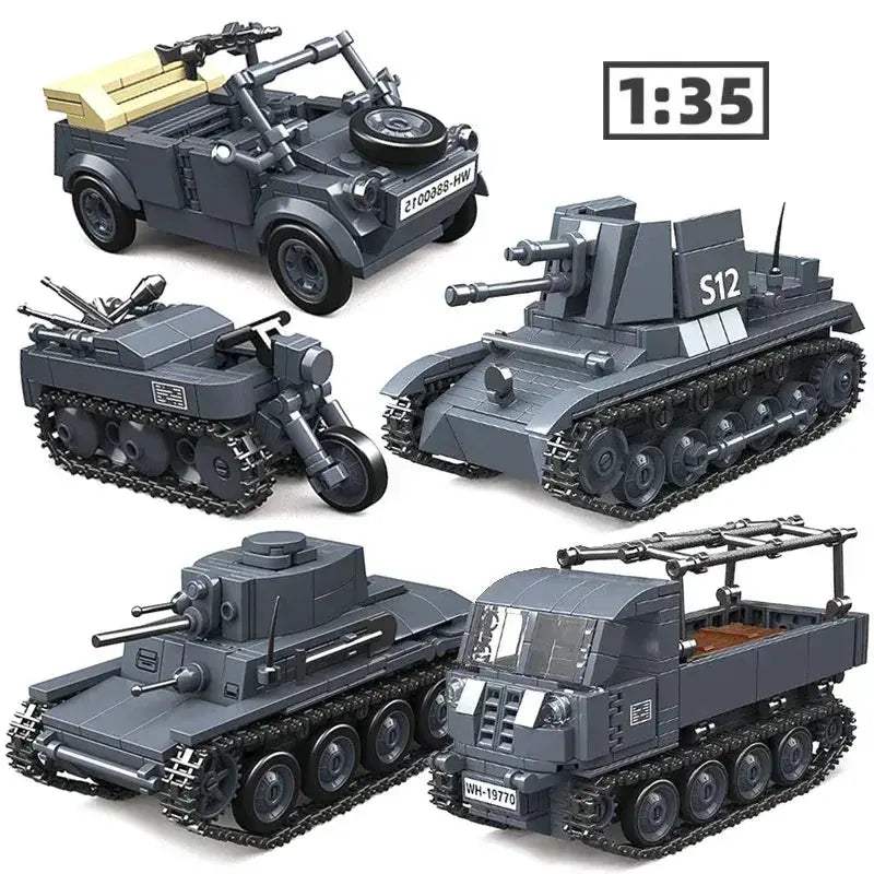 World War II Tank Model Toy Building Blocks Compatible Lego - ToylandEU