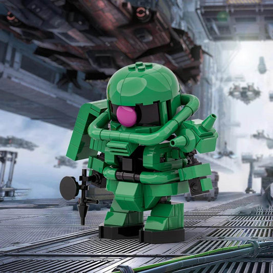 MOC Zaku Warrior Model Building Blocks Anime Mech Building Bricks MOC Gift - ToylandEU