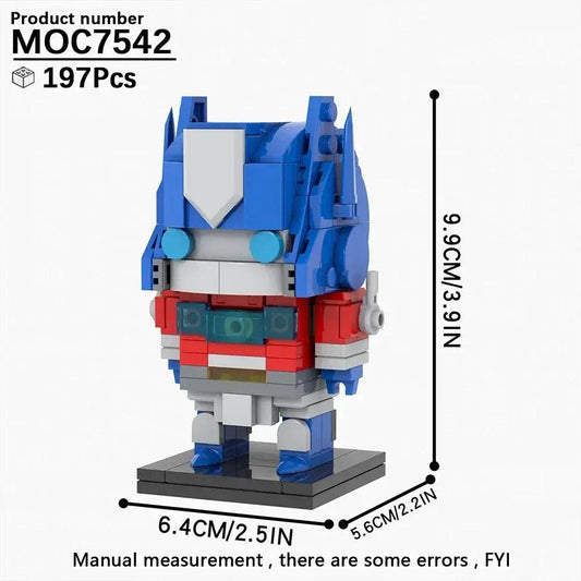  MOOXI Autobots BrickHeadzed Optimus Primal Megatron Adult Building Blocks Sets MOC Bricks Model Kit Toy For Kids Boys Girls Gift -  ToylandEU™