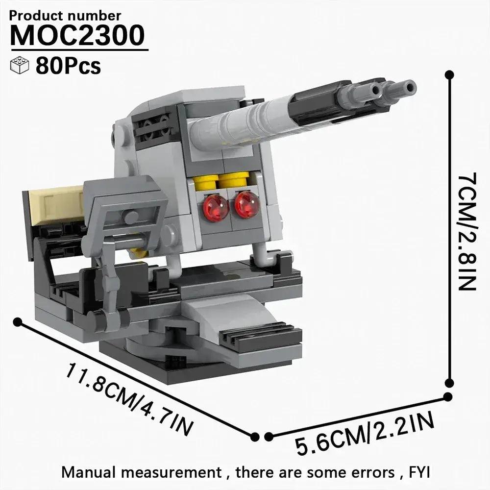  MOOXI Movie Space Wars Prop Cannon Anti-Aircraft Guns Supply Packs Adult Building Blocks Set MOC Brick Model Kit DIY Diorama Toy -  ToylandEU™