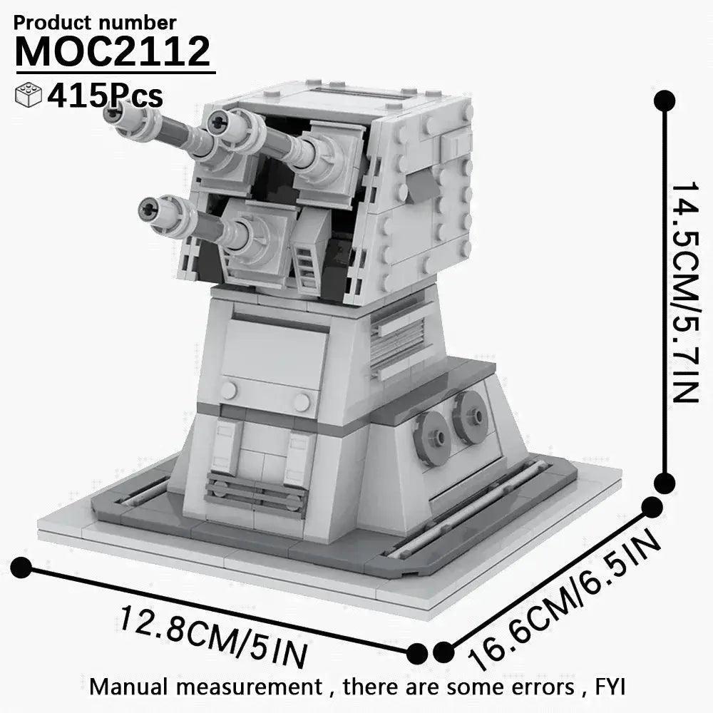  MOOXI Movie Space Wars Prop Cannon Anti-Aircraft Guns Supply Packs Adult Building Blocks Set MOC Brick Model Kit DIY Diorama Toy -  ToylandEU™