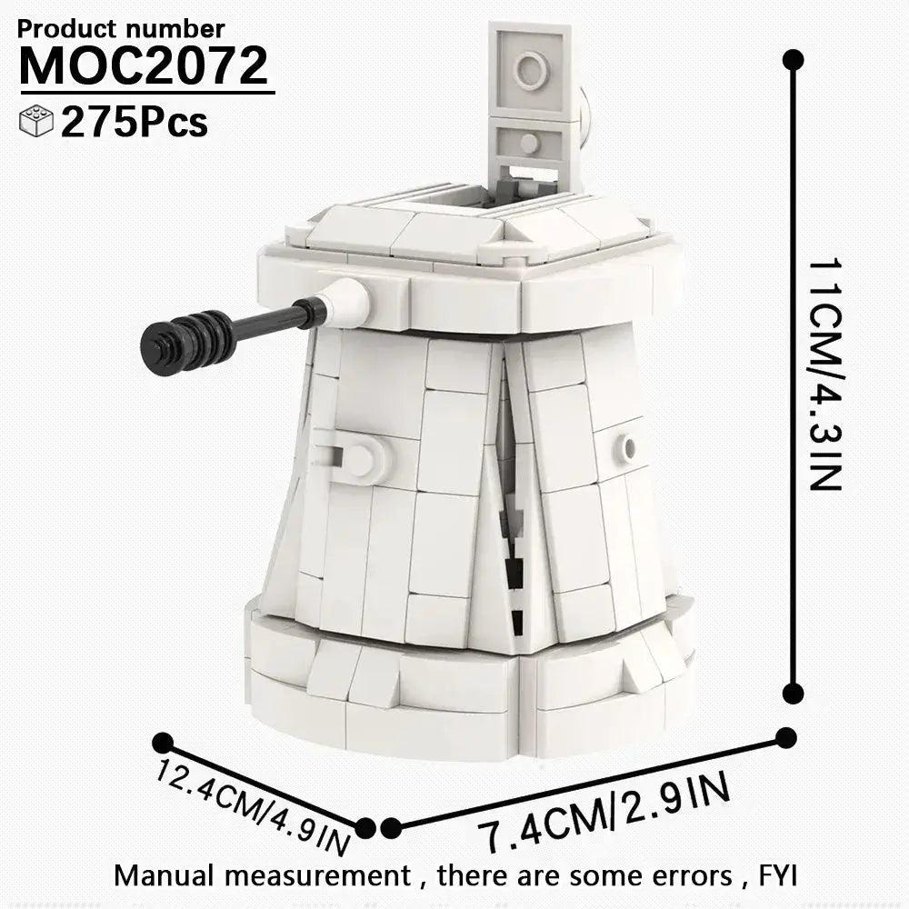  MOOXI Movie Space Wars Prop Cannon Anti-Aircraft Guns Supply Packs Adult Building Blocks Set MOC Brick Model Kit DIY Diorama Toy -  ToylandEU™