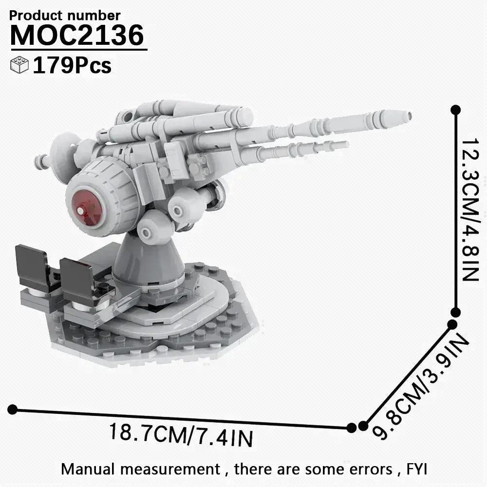  MOOXI Movie Space Wars Prop Cannon Anti-Aircraft Guns Supply Packs Adult Building Blocks Set MOC Brick Model Kit DIY Diorama Toy -  ToylandEU™