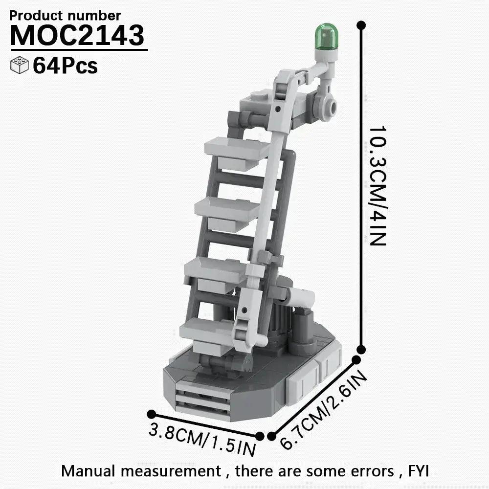  MOOXI Movie Space Wars Prop Cannon Anti-Aircraft Guns Supply Packs Adult Building Blocks Set MOC Brick Model Kit DIY Diorama Toy -  ToylandEU™