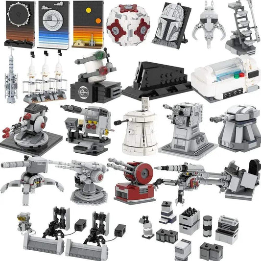  MOOXI Movie Space Wars Prop Cannon Anti-Aircraft Guns Supply Packs Adult Building Blocks Set MOC Brick Model Kit DIY Diorama Toy -  ToylandEU™