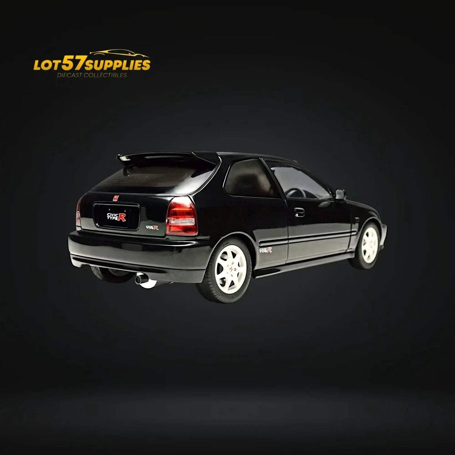 MOTORHELIX Honda Civic Type-R EK9-120 BLACK Fully Openable 1:18 - ToylandEU
