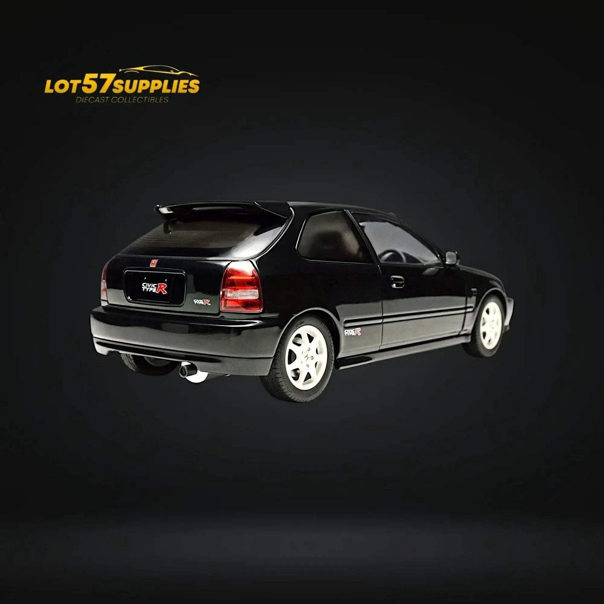 MOTORHELIX Honda Civic Type-R EK9-120 BLACK Fully Openable 1:18 - ToylandEU