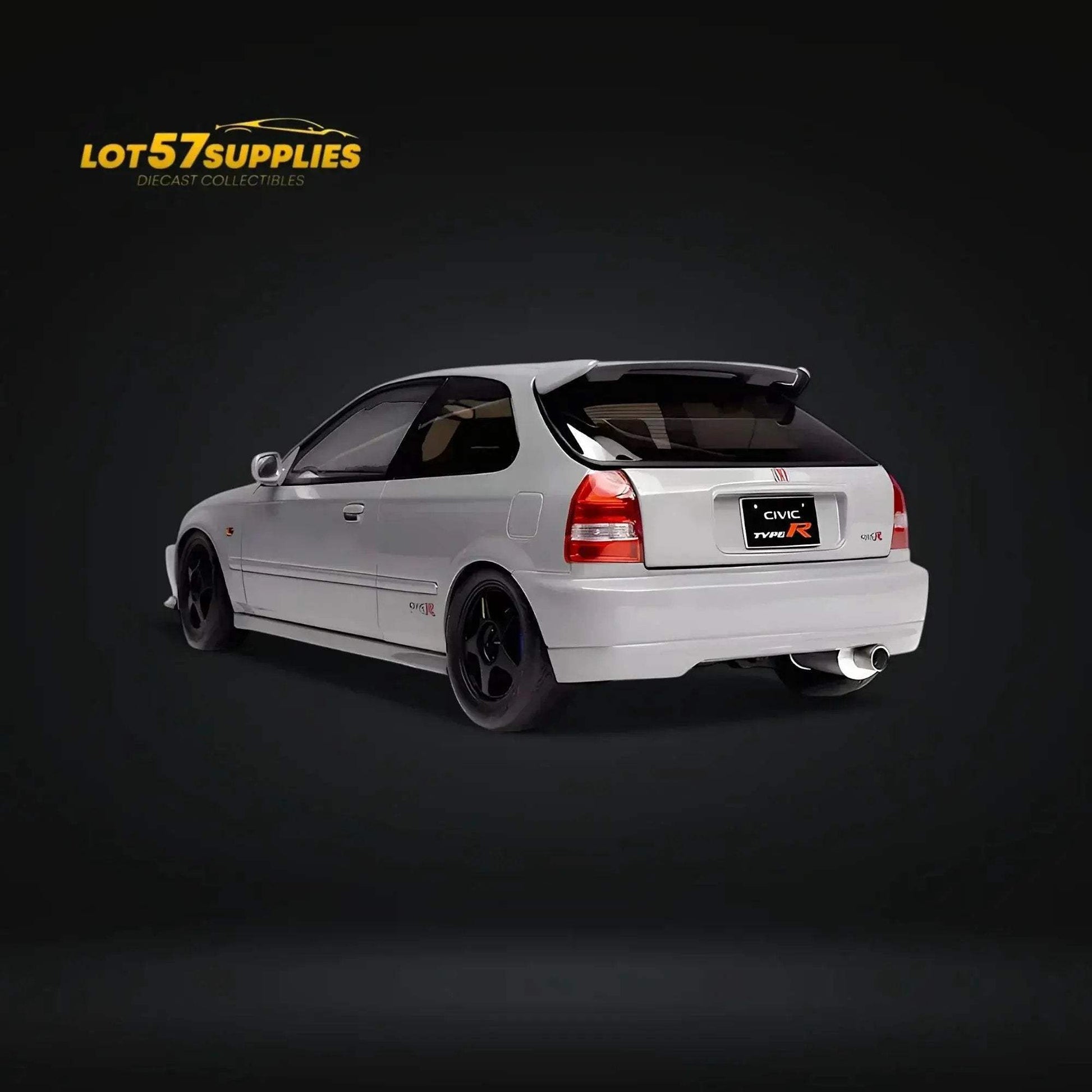 MOTORHELIX Honda Civic Type-R EK9 Nardo Grey With SW388 Wheels 1:18 - ToylandEU