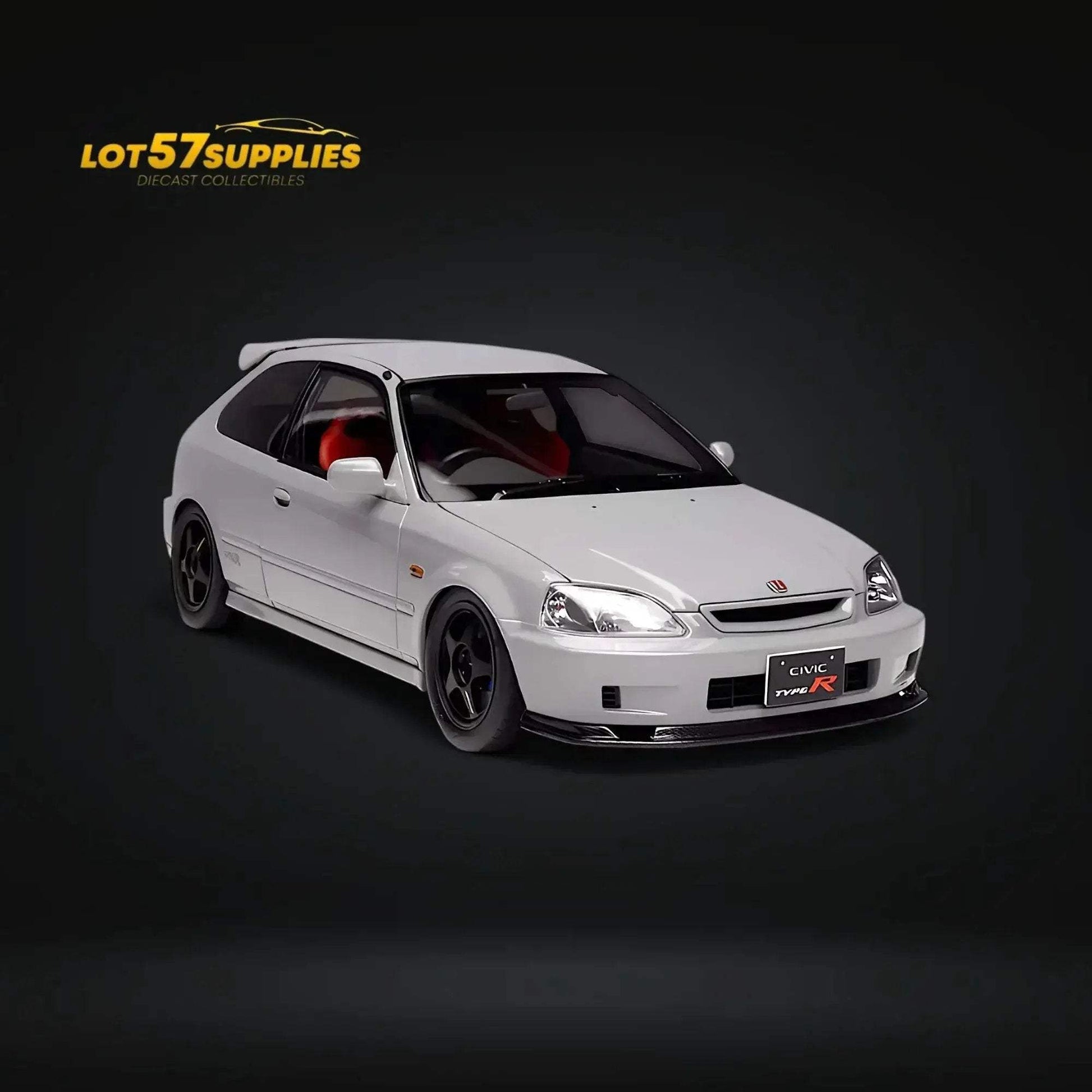 MOTORHELIX Honda Civic Type-R EK9 Nardo Grey With SW388 Wheels 1:18 - ToylandEU