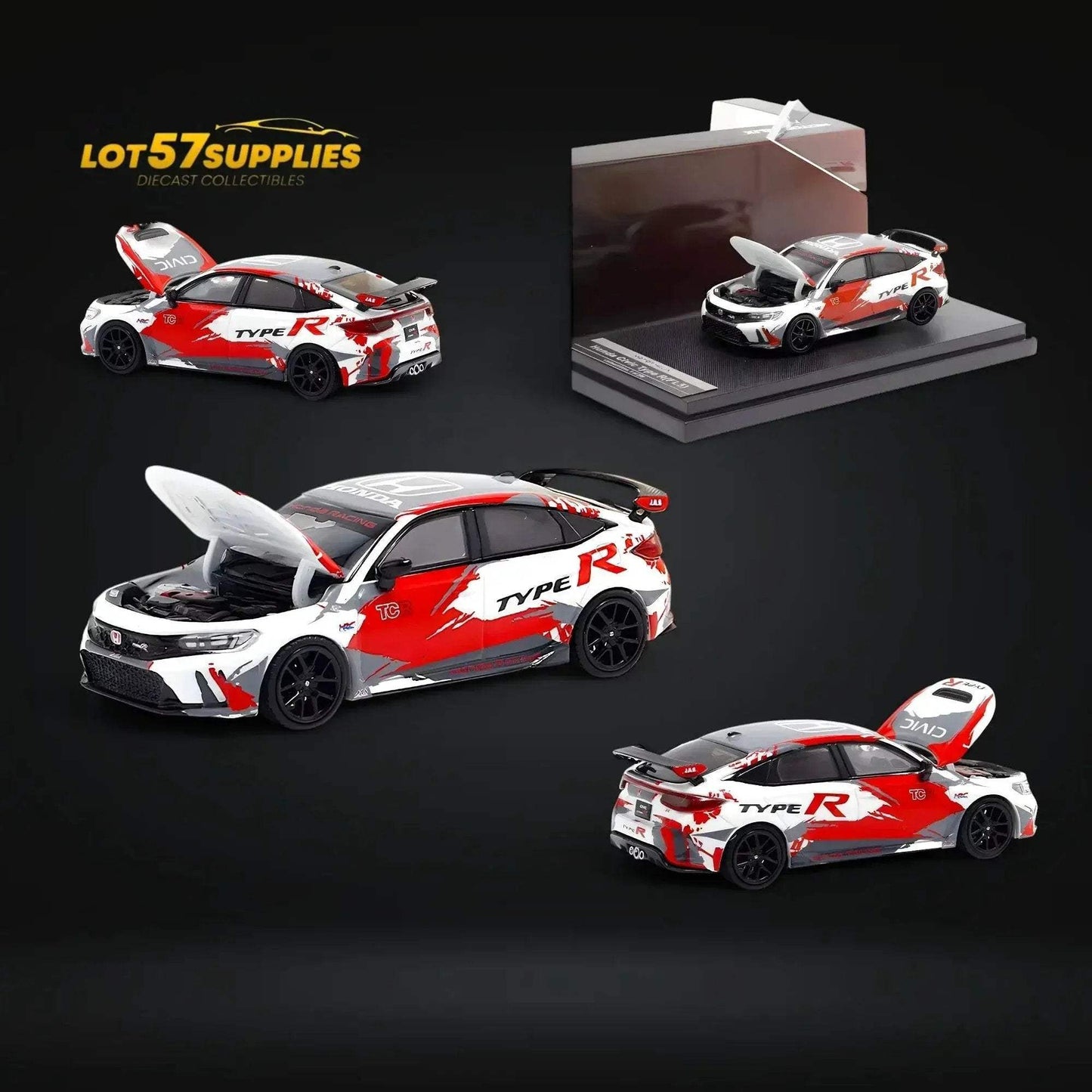 MOTORHELIX Honda Civic Type R FL5 TRC Livery 1:64 - ToylandEU