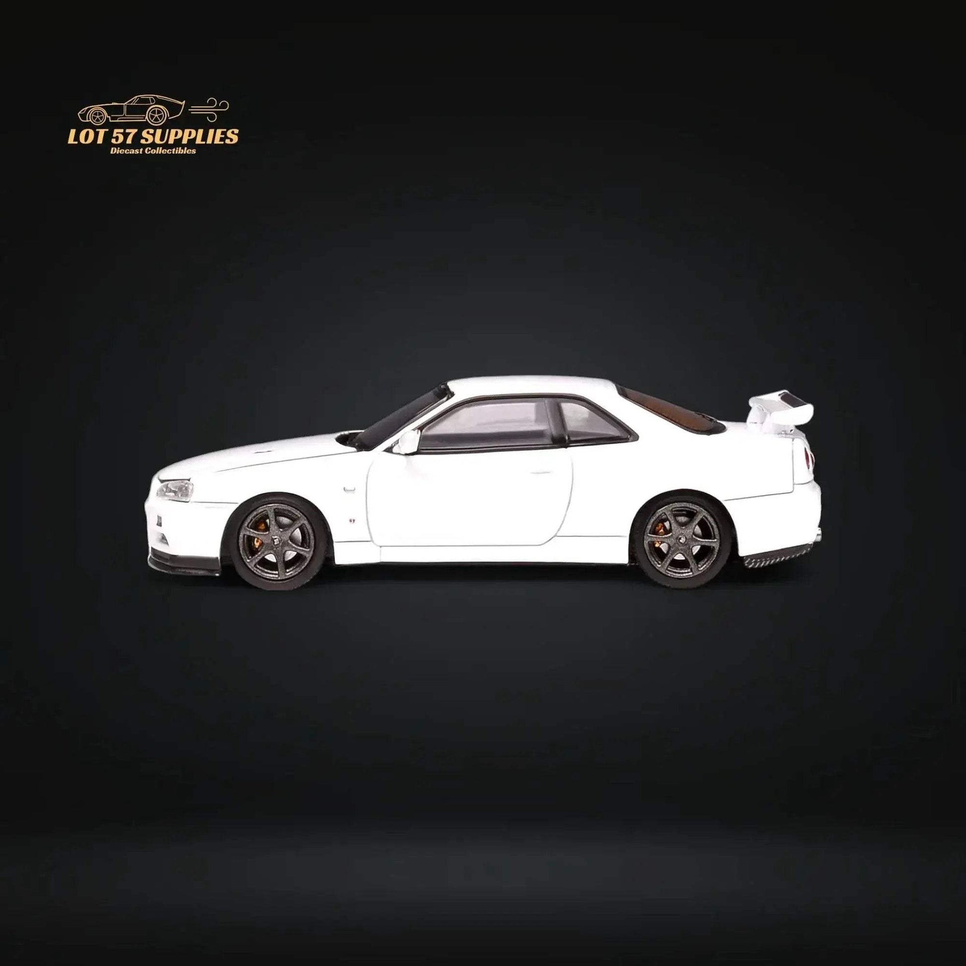 MOTORHELIX Nissan Skyline GT-R R34 Z-Tune Pearl White 1:64 - ToylandEU