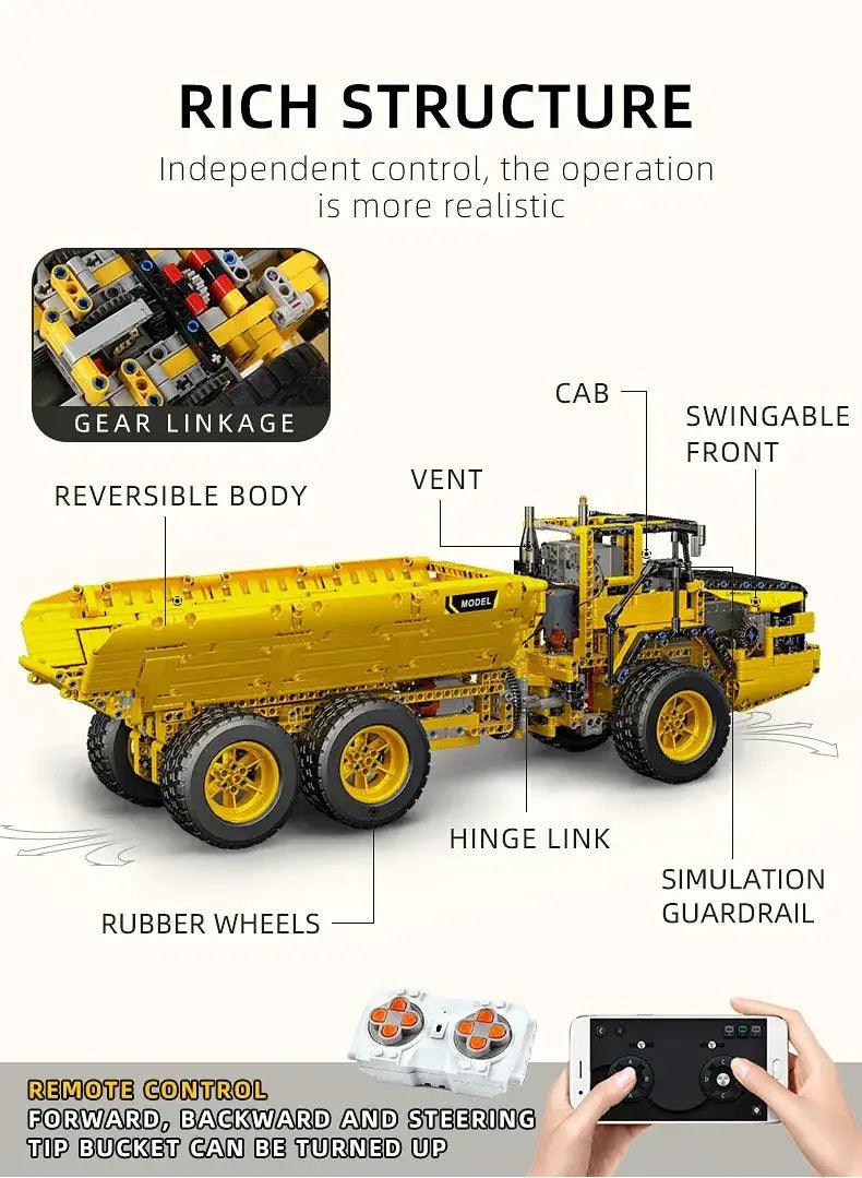  MOULD KING RC Dump Truck App Controlled Educational Toy -  ToylandEU™