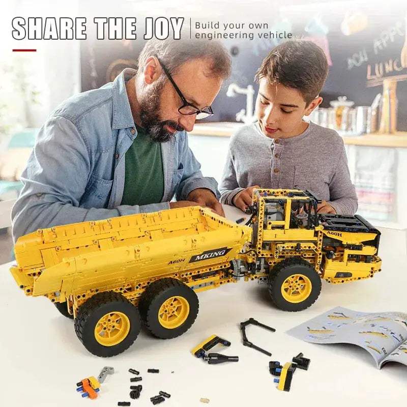 MOULD KING RC Dump Truck Building Blocks Set App Controlled - ToylandEU