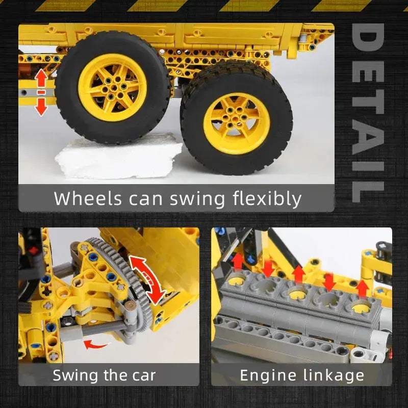 MOULD KING RC Dump Truck Building Blocks Set App Controlled - ToylandEU