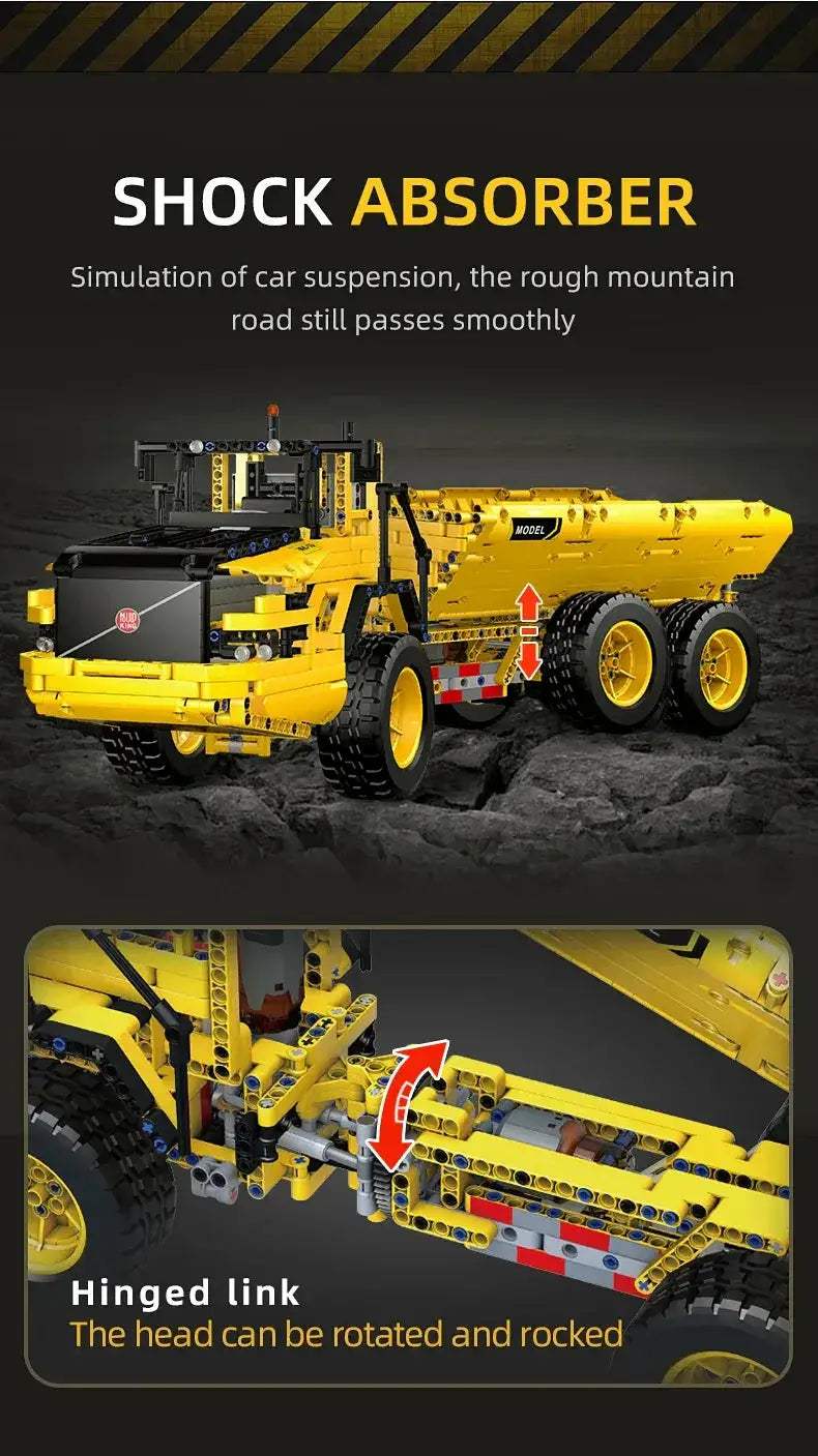 MOULD KING RC Dump Truck Building Blocks Set App Controlled - ToylandEU