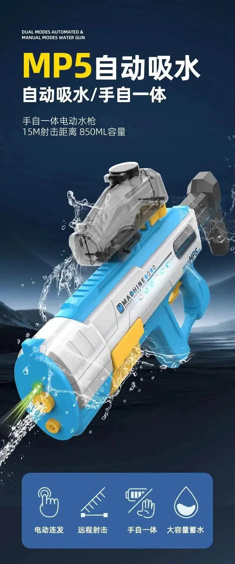  MP5 Shark Water Gun Toys Full Automatic Electric Fun -  ToylandEU™