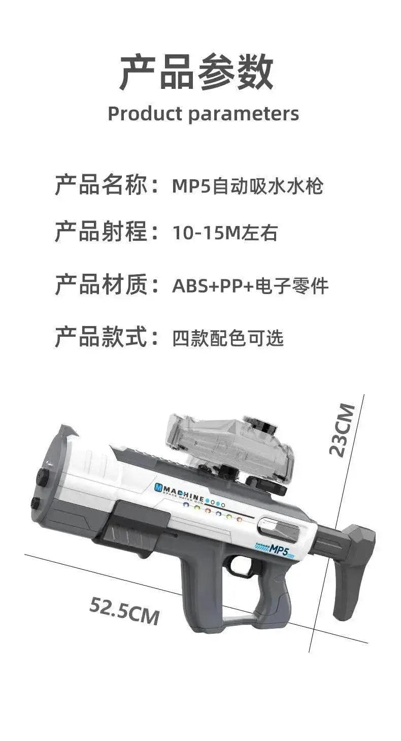  MP5 Shark Water Gun Toys Full Automatic Electric Fun -  ToylandEU™