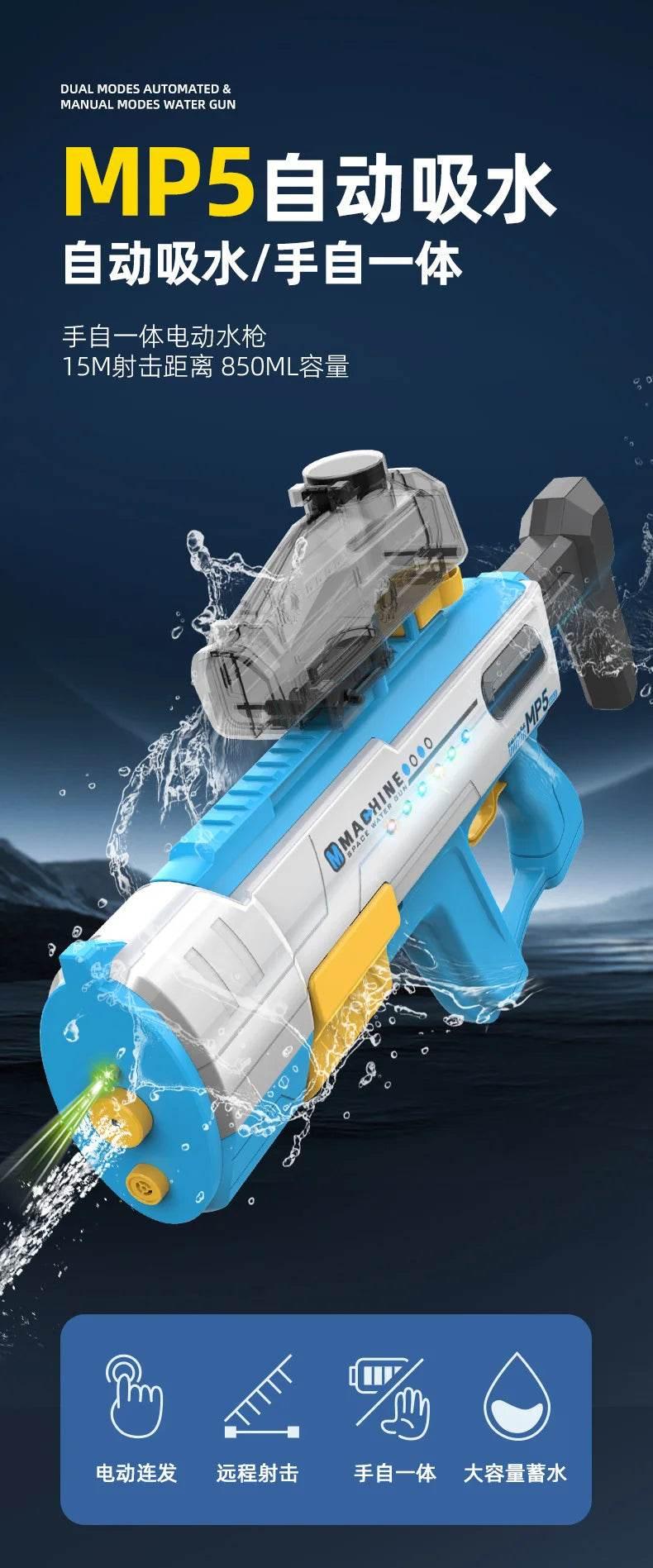 MP5 Shark Water Gun Toys Full Automatic Electric Water Guns - ToylandEU