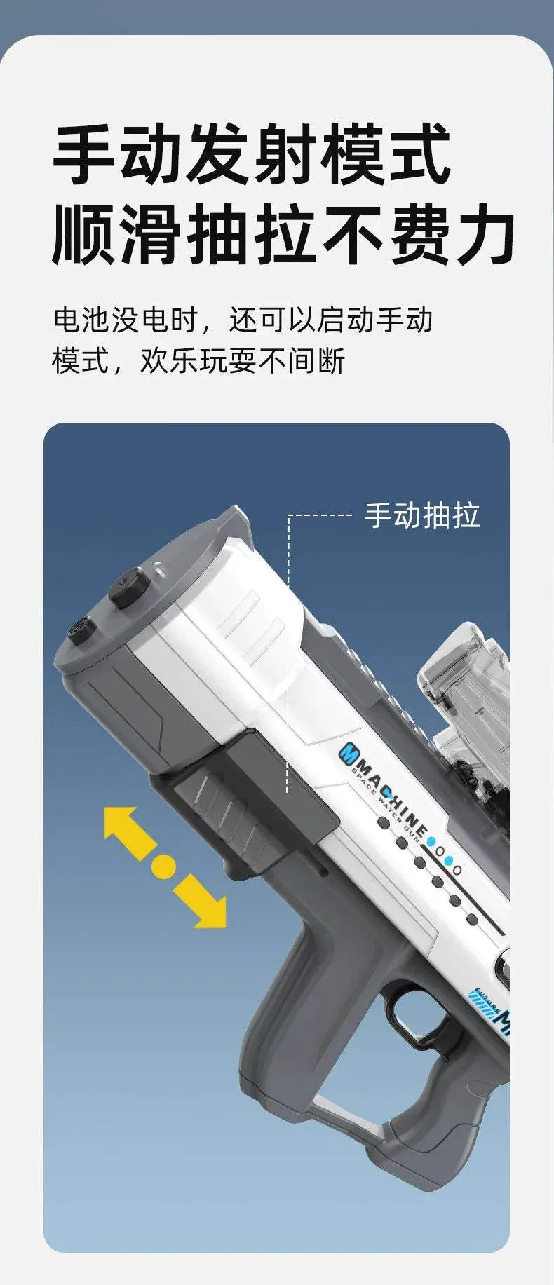 MP5 Shark Water Gun Toys Full Automatic Electric Water Guns - ToylandEU