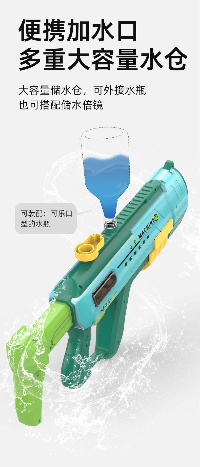 MP5 Shark Water Gun Toys Full Automatic Electric Water Guns - ToylandEU