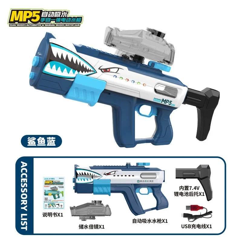 MP5 Shark Water Gun Toys Full Automatic Electric Water Guns - ToylandEU