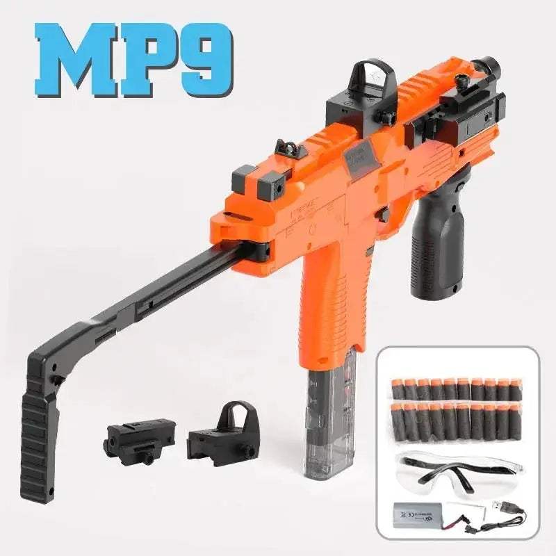 MP9 Foam Dart Blaster Toy Gun For Outdoor Safe Battle - ToylandEU
