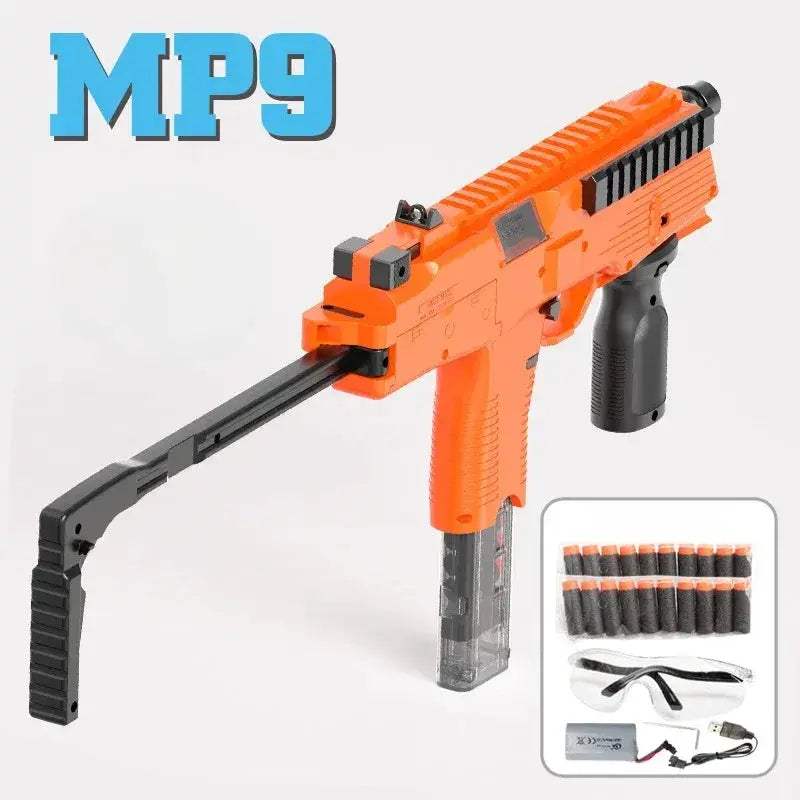 MP9 Foam Dart Blaster Toy Gun For Outdoor Safe Battle - ToylandEU