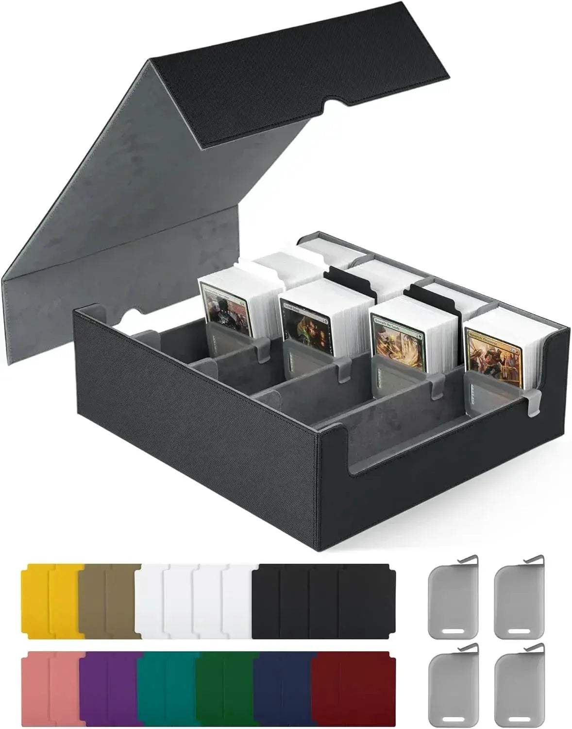 MTG Card Storage Box Holds 2400 Sleeved Cards With Dividers - ToylandEU