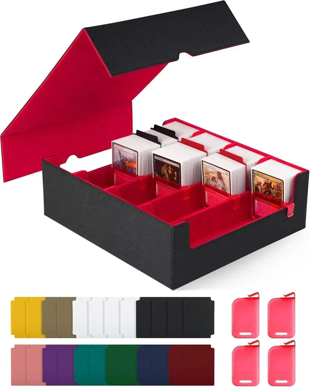 MTG Card Storage Box Holds 2400 Sleeved Cards With Dividers - ToylandEU