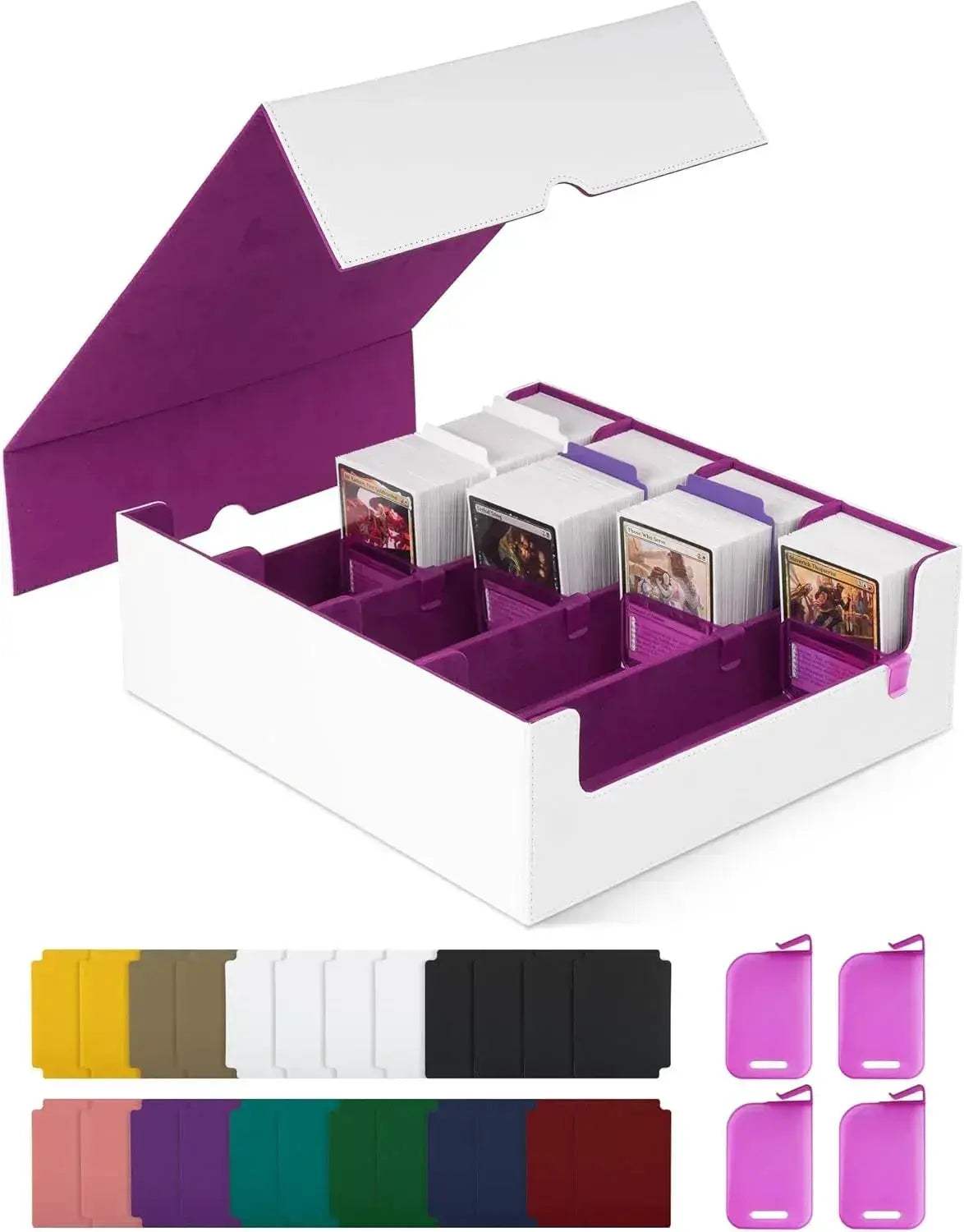 MTG Card Storage Box Holds 2400 Sleeved Cards With Dividers - ToylandEU