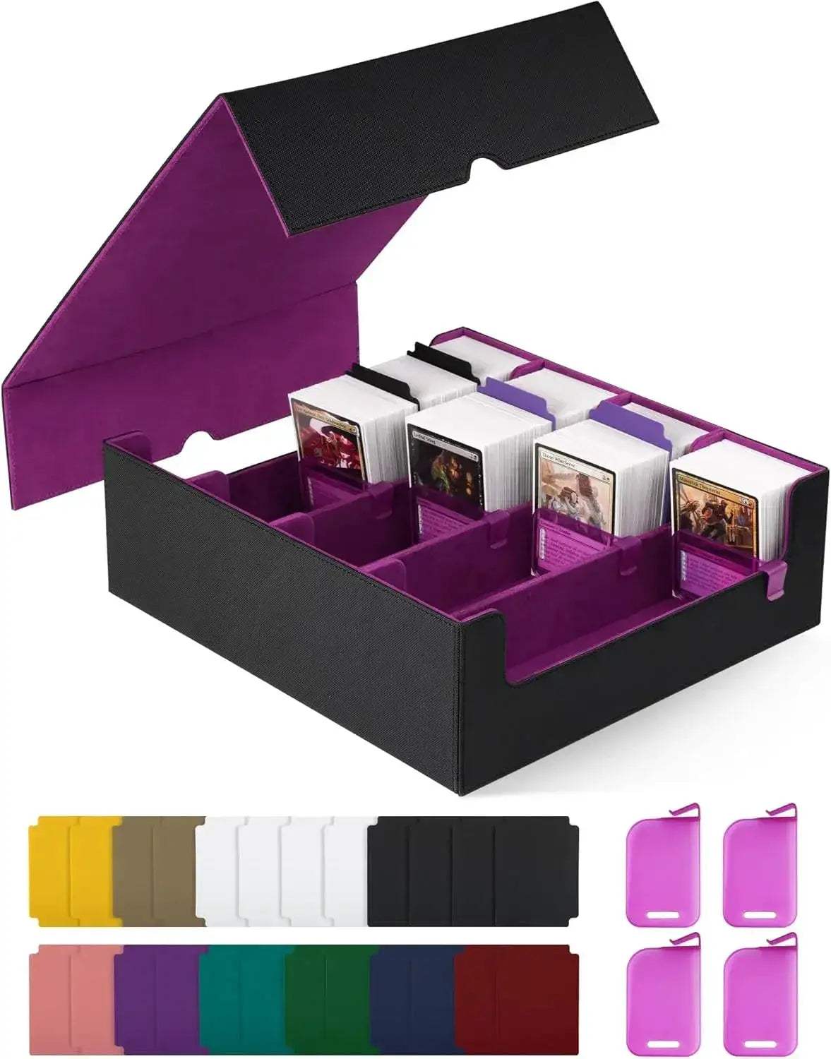 MTG Card Storage Box Holds 2400 Sleeved Cards With Dividers - ToylandEU