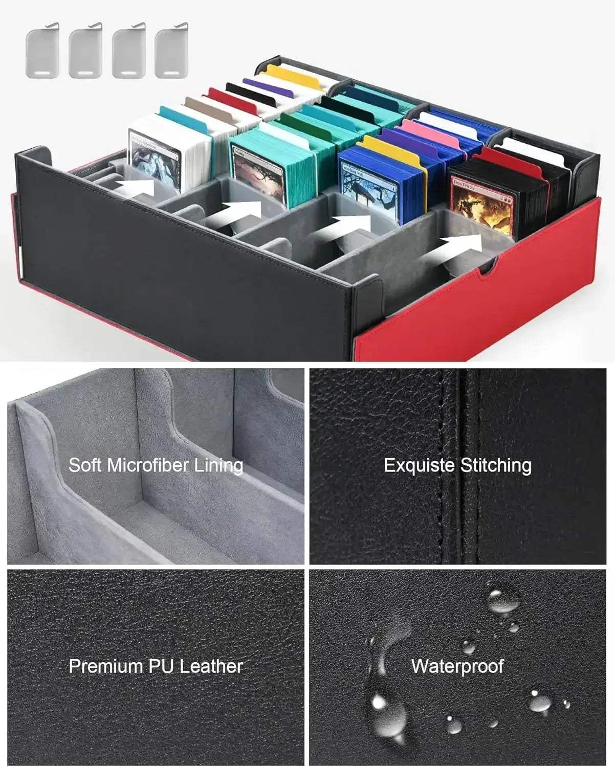 MTG Card Storage Box Holds Over 3000 Cards Large Capacity - ToylandEU