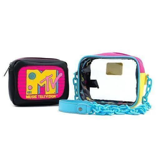  MTV Clear Pouch Crossbody Purse Bold Neon Logo -  ToylandEU™