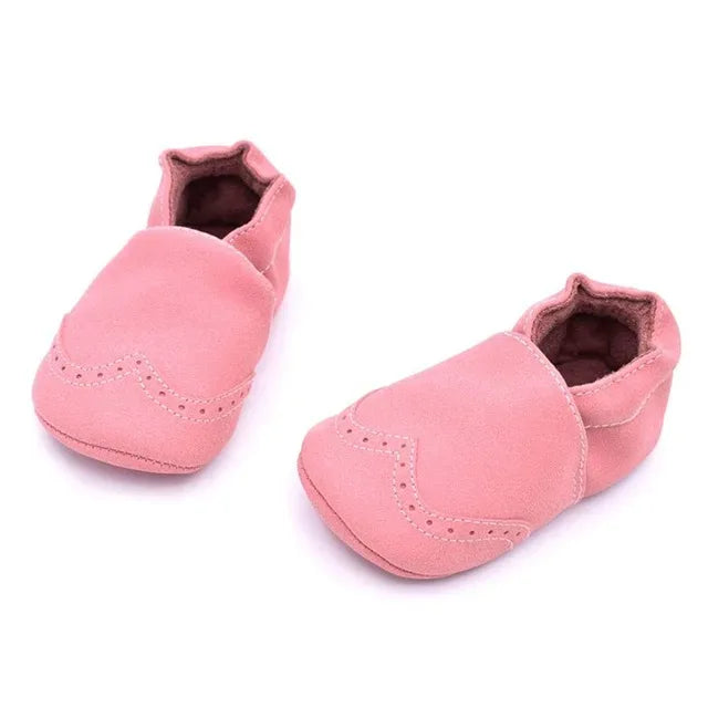 MUPLY Nubuck Leather Baby Shoes Soft Sole For 0 To 18 Months Unisex - ToylandEU
