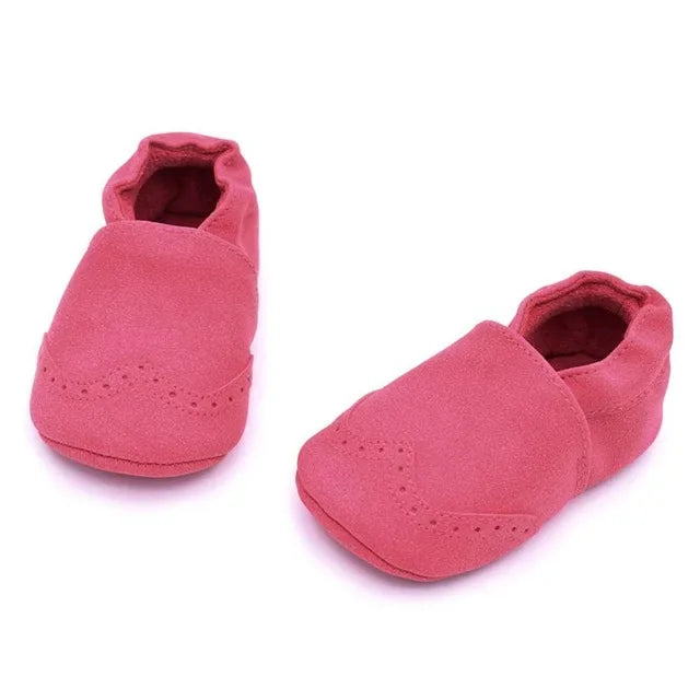 MUPLY Nubuck Leather Baby Shoes Soft Sole For 0 To 18 Months Unisex - ToylandEU