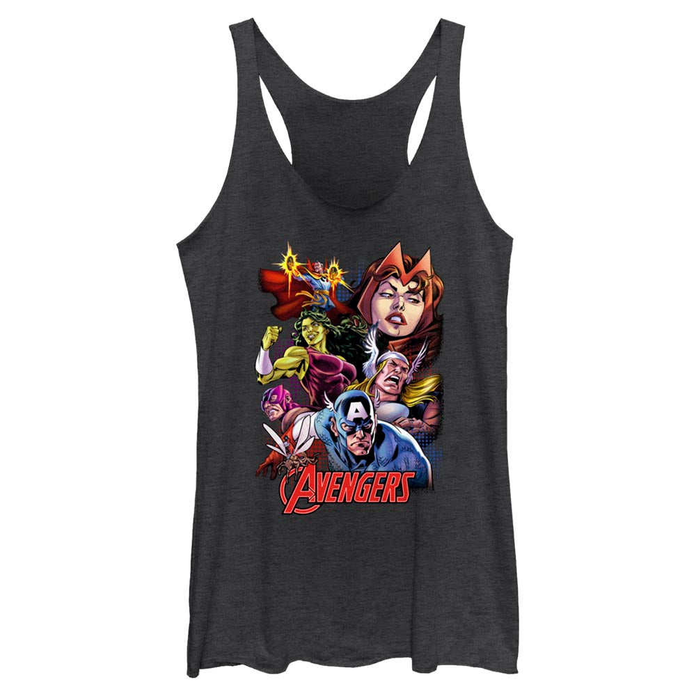 Junior's Marvel Avengers Classic Group Collage Tank Top