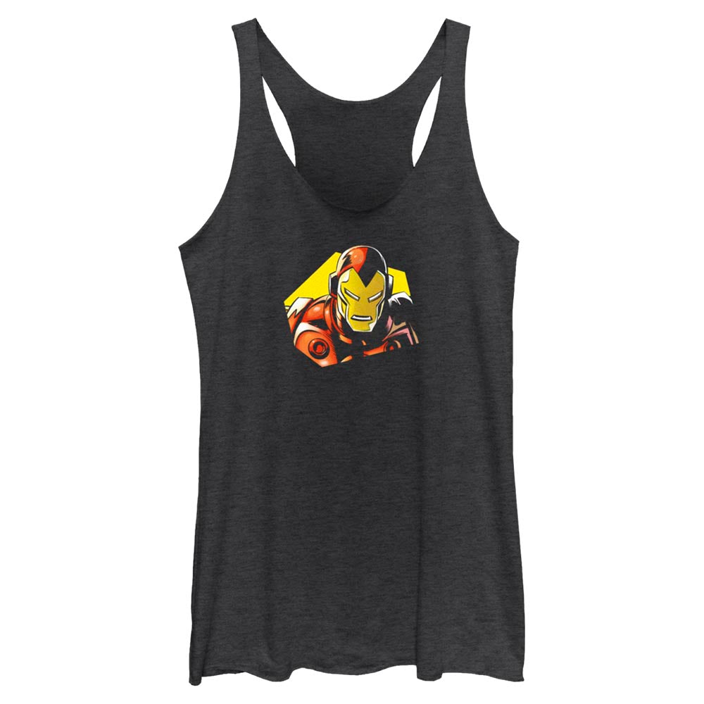 Junior's Marvel Avengers Classic Ironman CloseUp Tank Top