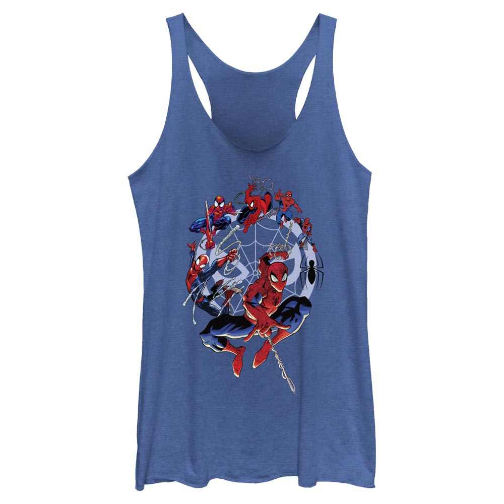 Junior's Marvel Spider-Man Beyond Amazing SPIDEY CIRCLE EVOLUTION Tank Top