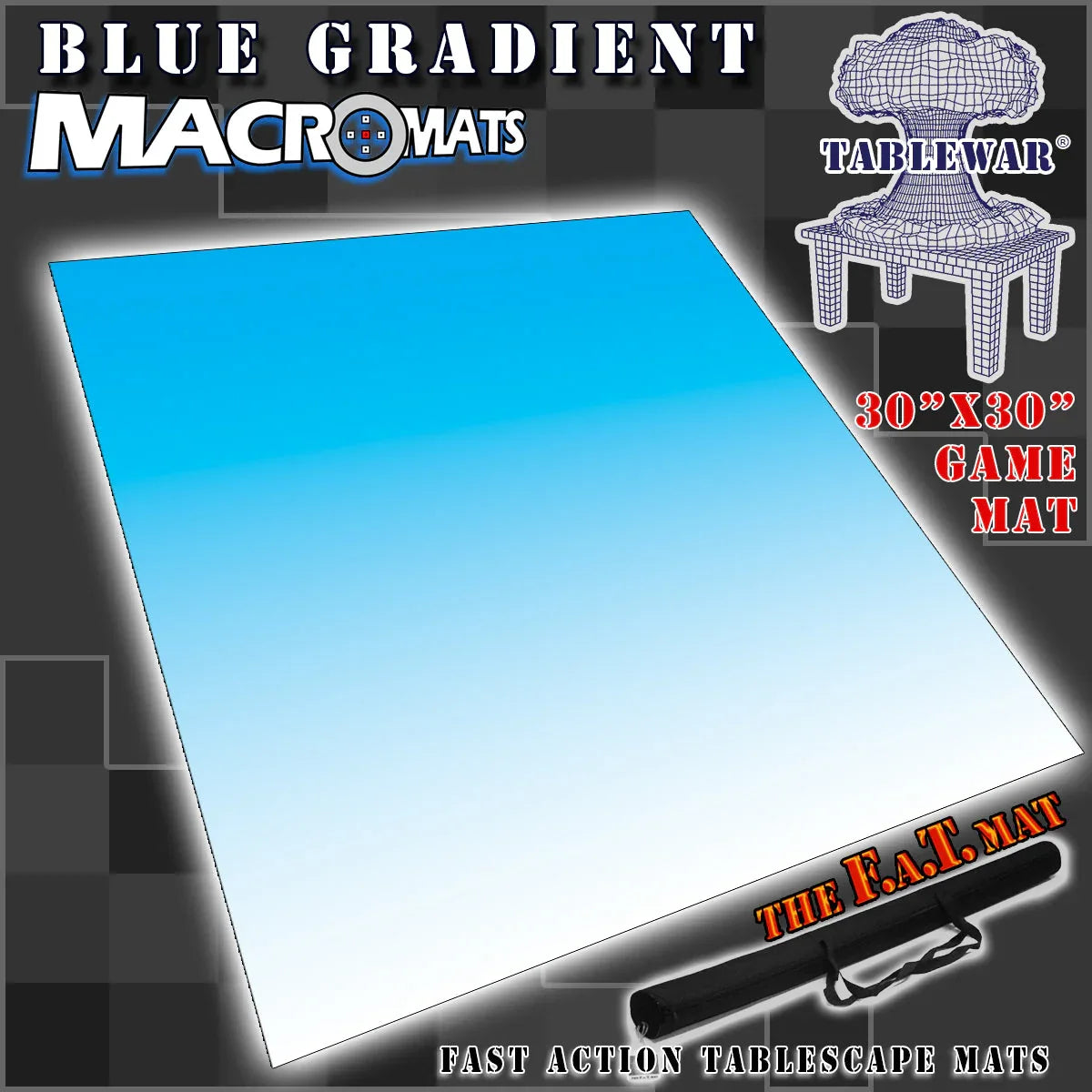 Blue Gradient MacroMat Backdrop For Miniatures And Collectibles