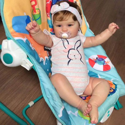  Maddie Bebe Reborn Baby Doll with Rooted Hair - 48CM Vinyl Doll for  -  ToylandEU™