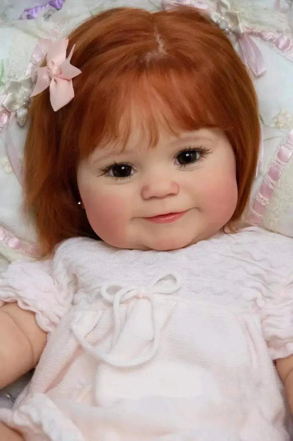  Maddie Reborn Doll Full Body Silicone Vinyl Rooted Hair -  ToylandEU™