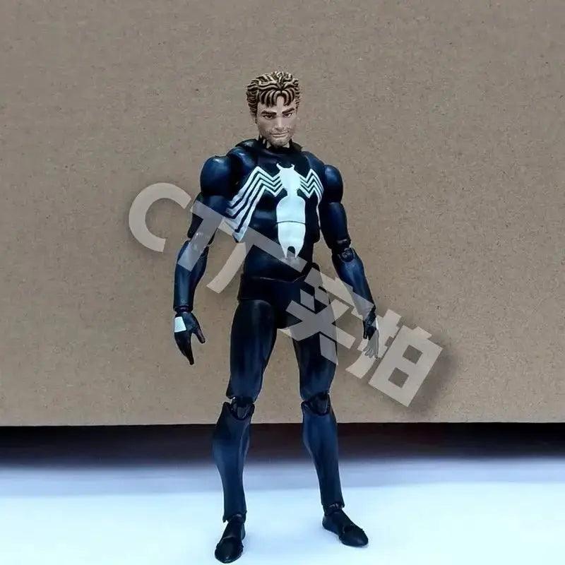  Mafex Spiderman Figure Black Suit Venom Official Bandai -  ToylandEU™