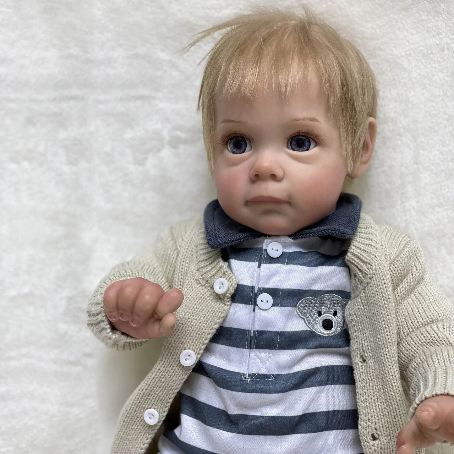 Maggie Reborn Boy Handsome Bebe Reborn Doll Handmade muñeca bebe reborn bebê reborn bebê reborn Realistic Gifts for Child - ToylandEU