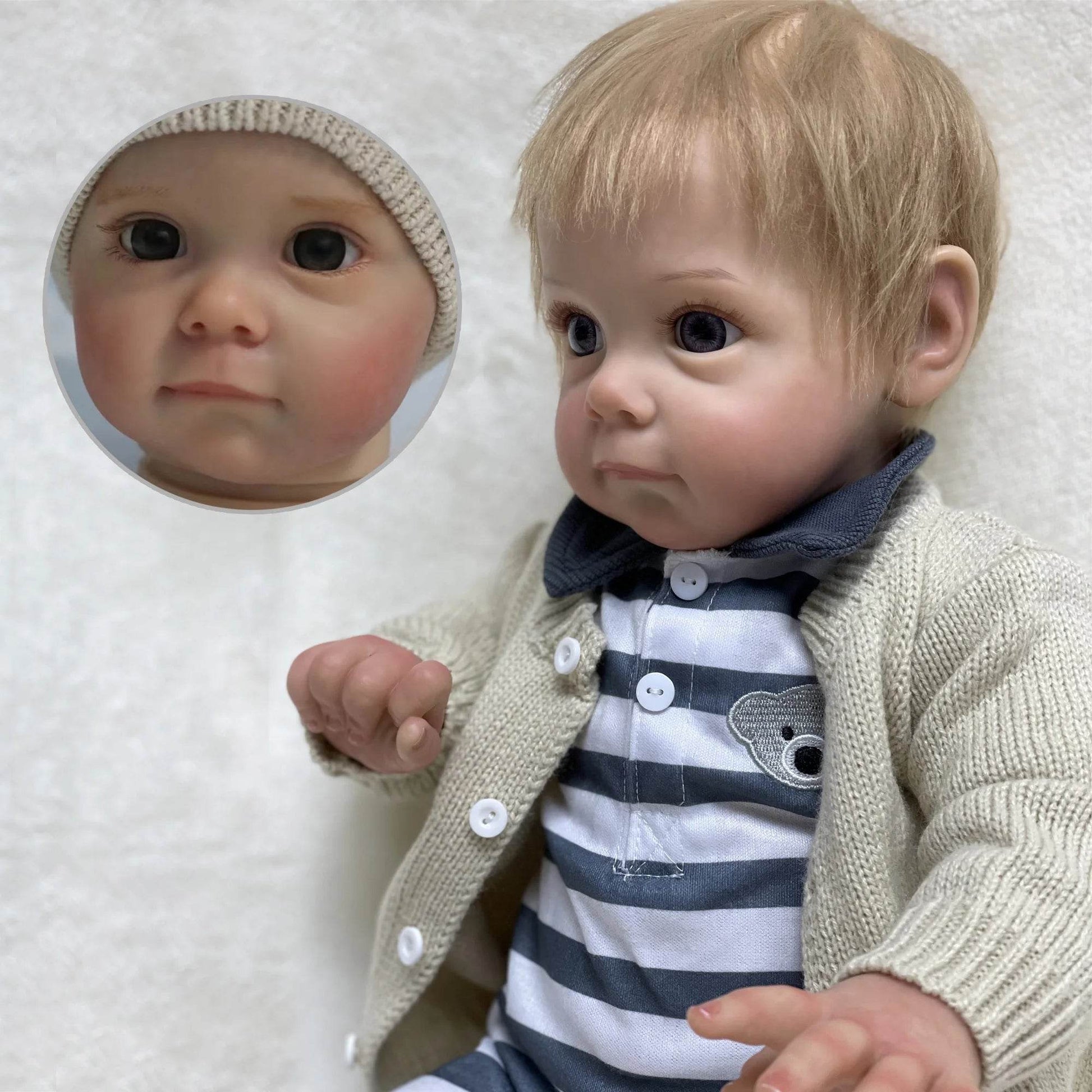Maggie Reborn Boy Handsome Bebe Reborn Doll Handmade muñeca bebe reborn bebê reborn bebê reborn Realistic Gifts for Child - ToylandEU