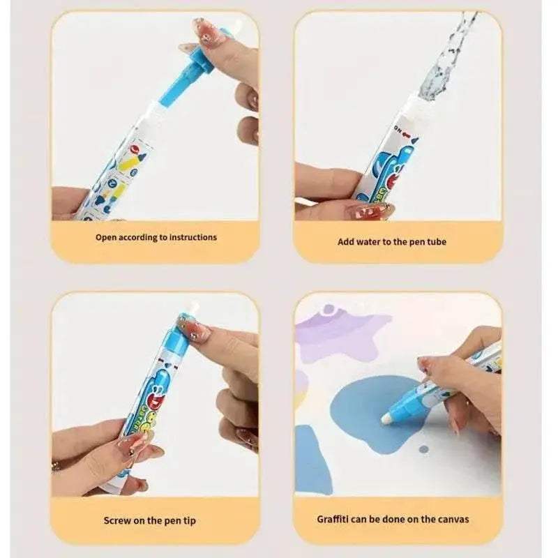  Magic Aqua Mat Doodle Set with Magic Pens - Educational Drawing Toy  -  ToylandEU™