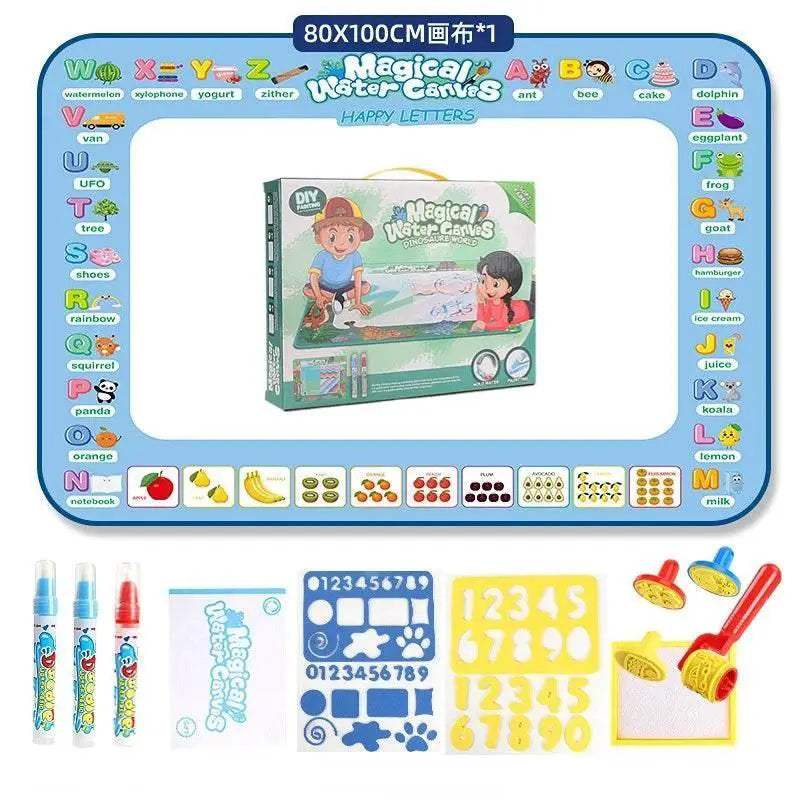  Magic Aqua Mat Doodle Set with Magic Pens - Educational Drawing Toy  -  ToylandEU™