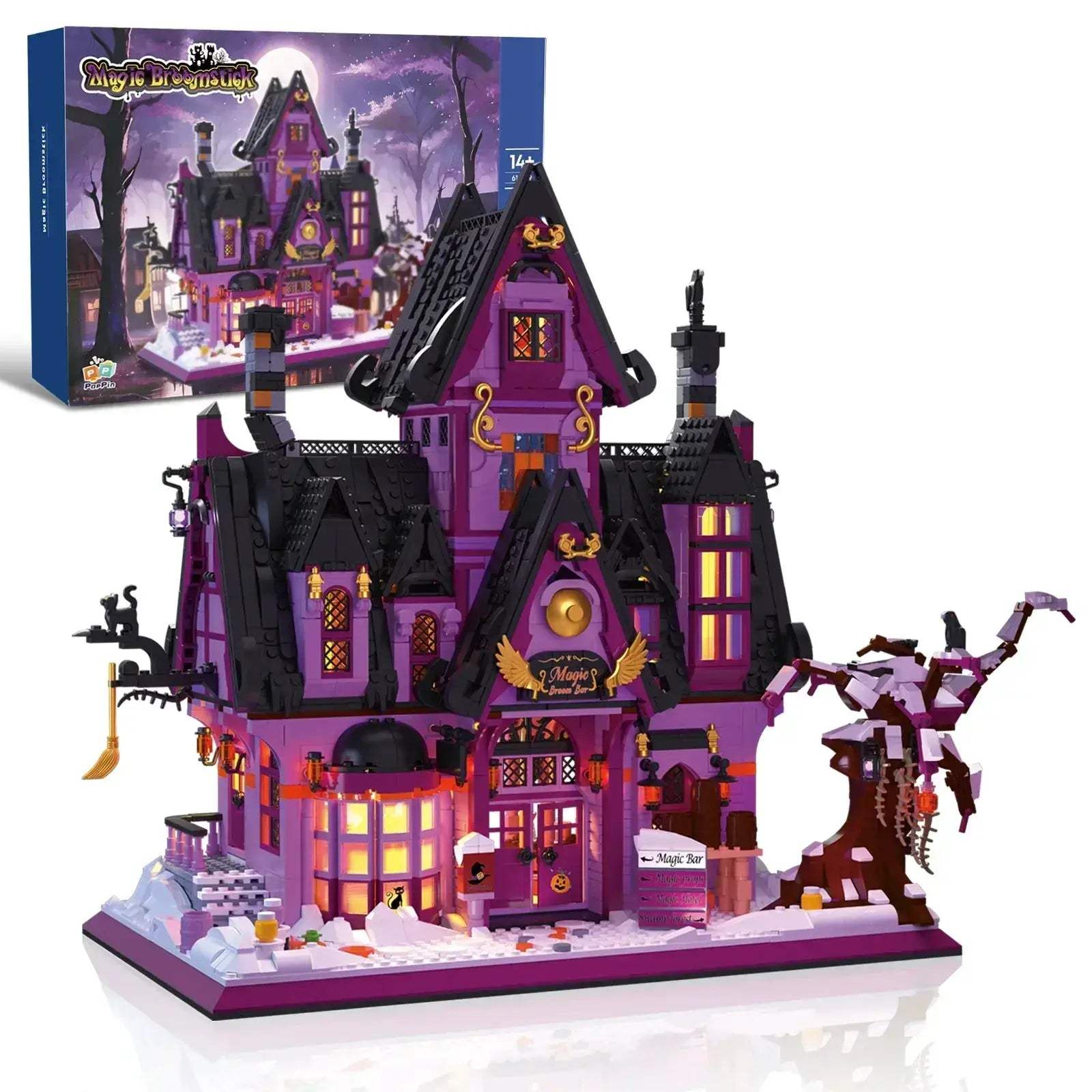 Magic Bar Building Blocks City Street View Model With Light - ToylandEU